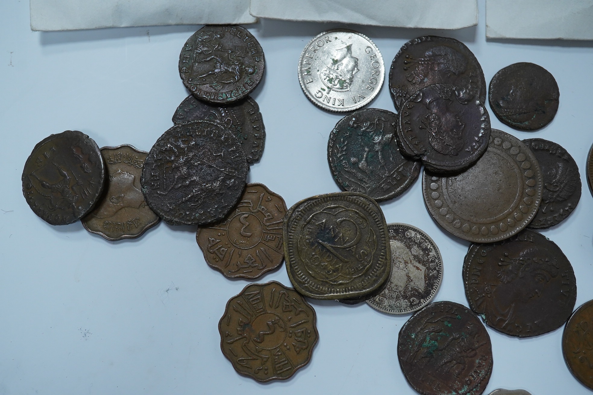 A small group of Roman AE sestertius and other coins